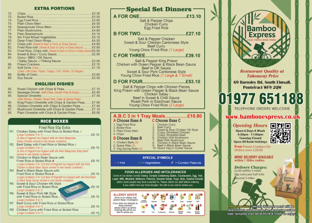 BAMBOO EXPRESS Chinese Takeaway